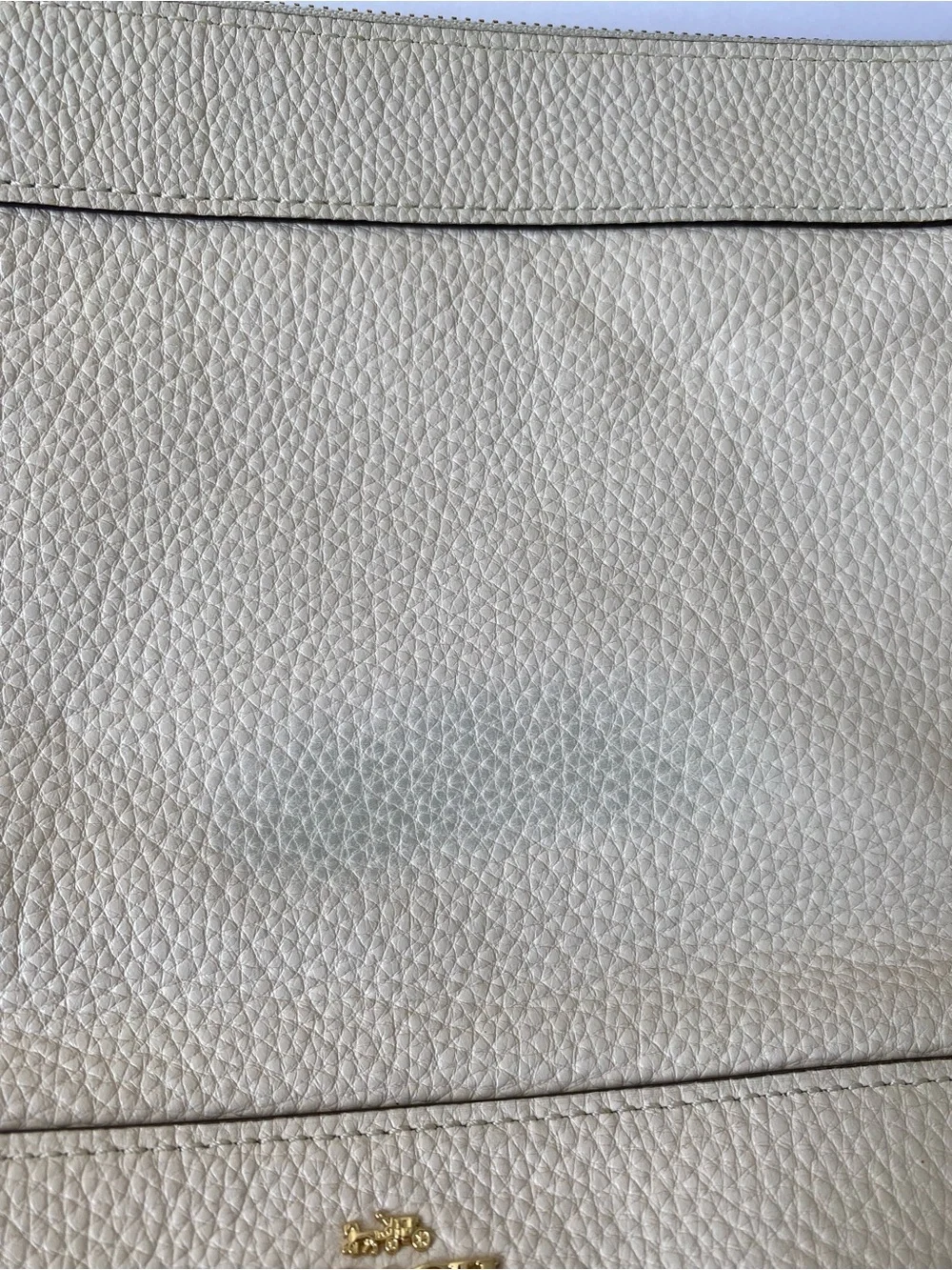 Coach Paxton Duffle F72692 Chalk White Pebble Leather Crossbody Bag Y2K